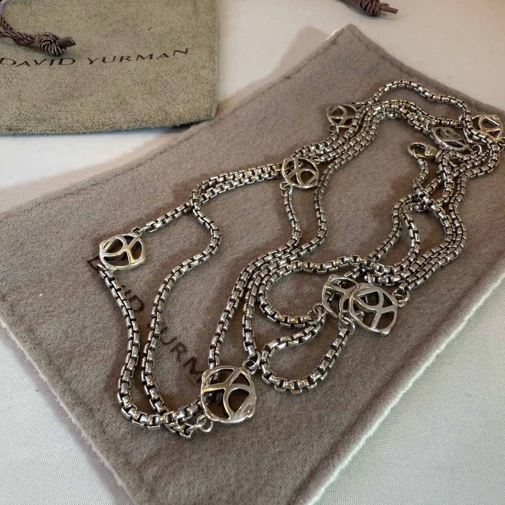 David Yurman Sterling Silver Necklace 46”